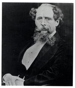 Charles Dickens (1812-70) vid femtioårsåldern, fotograferad av Mason und Co., ca 1862